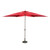 10' Red Outdoor Patio Market Umbrella with Hand Crank
