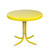 21.75" Yellow Outdoor Retro Metal Tulip Side Table