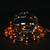 18' Orange LED Indoor/Outdoor Christmas Linear Tape Lighting - Black Finish