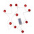 10 Battery Operated Red LED Jingle Bell Novelty Christmas Lights - 4.6 ft Clear Wire