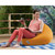 24" Orange Weather-Resistant Mini Bean Bag