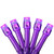 Set of 20 Battery Operated Purple LED Wide Angle Christmas Lights - Purple Wire