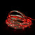 18' Red LED Indoor/Outdoor Christmas Linear Tape Lighting - White Finish