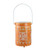 7.5" L'Eau de Fleur Bright Orange Cut-Out Votive Candle Lantern