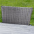 7-Piece Gray Contemporary Rectangular Outdoor Furniture Patio Dining Set - Silver Cushions