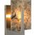 10.25" Antique Silver Rectangular Halo Wall Sconce