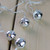 10 Battery Operated Silver Jingle Bell LED Novelty Christmas Lights - 4.6 ft Clear Wire