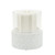 Diamond Ceramic Pillar Candle Holder - 6" - White and Clear