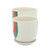 Set of 2 Red and Green Ceramic Upside Down Arch Planters with Saucer 7"