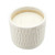 6" Solid White Hammered Ceramic Bowl Scented Candle