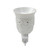 5" White Floral Christmas Electric Wax Warmer