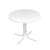 21.75" White Outdoor Retro Metal Tulip Side Table