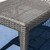 5-Piece Gray Contemporary Wicker Outdoor Furniture Patio Dining Set