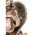 10.5" Brown Angel Sitting Light In Jar with Solar LED