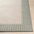 2'3" x 7'9" Alfresco Ivory and Gray Striped Borderline Pattern Synthetic Area Rug