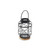 14.25" Black and Brown Lattice Handmade Lantern with Swivel Handle