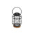 14.25" Black and Brown Lattice Handmade Lantern with Swivel Handle