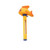 9" Yellow Goldfish Floating Swimming Pool Thermometer with Cord