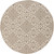 7.25' Majestic Medina Brown and Beige Contemporary Machine Woven Round Outdoor Area Throw Rug