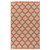 3.5' x 5.5' Imperial Fashions Orange and Beige Hand Woven Outdoor Area Throw Rug