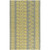 9' x 12' Abstract Lime Green and Gray Hand Hooked Outdoor Area Throw Rug