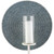 20" Clear and White Contemporary Style Candle Holder