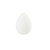 11" Solid White Egg Shaped Outdoor Light Sculpture I Table Lamp