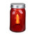 6.5" Red Battery Operated LED Edison Bulb Vintage-Style Glass Mason Jar Lantern