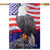Freedom Bald Eagle Patriotic Outdoor House Flag 28" x 40"