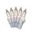 50 Clear Bulb Outdoor Illuminate Light Set - White Wire