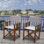 2-Piece Brown and White Director Panama Outdoor Patio Chair Set 34"
