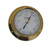 6" Gold and White Adjustable Compact Round Barometer