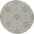 8.75' Majestic Medina Gray and Beige Contemporary Machine Woven Round Outdoor Area Throw Rug