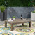 47.25" Gray Contemporary Rectangular Outdoor Coffee Table