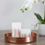 Set of 2 Floral Design Pressed Flower Flameless LED Pillar Candles