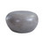 28" Gray Small Pebble Bench in Polished Concrete with Acrylic