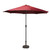 8' Outdoor Patio Market Umbrella with Hand Crank and Tilt - Burgundy