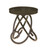 Pack of 4 Brown Small Contemporary Knotted Leg 3-Wicks Pillar Candle Holders 5"