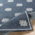 2.3' x 7.9' Alfresco Blue and White Flower Design Synthetic Area Rug