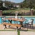 6-Piece Brown and Black Finish Outdoor Furniture Patio Dining Set