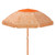 6.25' White and Orange Flowers Deluxe Beach Umbrella
