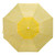 6.25' Yellow and White Flowers Deluxe Beach Umbrella