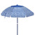 5' White and Blue Flowers Deluxe Beach Umbrella