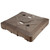 33" x 33.25" Taupe Beige Water Fill Surface Mount Umbrella Base