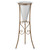 36" White Cone-Shaped Planter with Gold Colored Stand