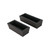 Set of 2 Brown Contemporary Outdoor Patio Planters 24.5"