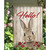 Hello Rabbit Rectangular Garden Flag 18" x 12"