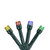 100 Battery Operated Multi-Color LED Wide Angle Christmas Lights - 33 ft Green Wire