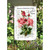 Warm and Vibrant "Red Rose Maillet" Decorative Rectangular Garden Flag 18" x 12"