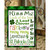 Green and White "Kiss Me Luck Of The Irish" Rectangular Garden Flag 18" x 12"